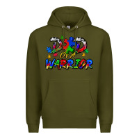 Army Green dad of a warrior Premium Hoodie - Zillion Design Studio