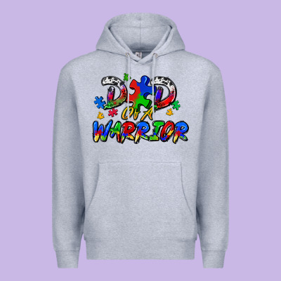 Dad Of A Warrior Premium Hoodie Designed By Zillion Design Studio