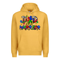 Mustard dad of a warrior Premium Hoodie - Zillion Design Studio