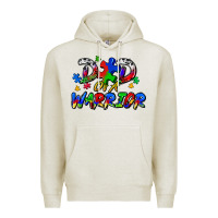 Oatmeal Heather dad of a warrior Premium Hoodie - Zillion Design Studio