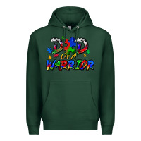 Sports Green dad of a warrior Premium Hoodie - Zillion Design Studio