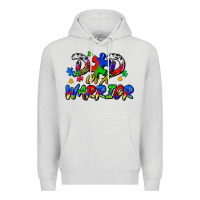 Dove Grey dad of a warrior Premium Hoodie - Zillion Design Studio