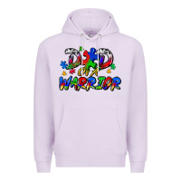 Lilac dad of a warrior Premium Hoodie - Zillion Design Studio