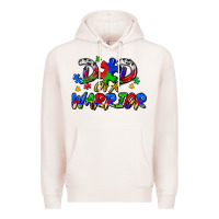 Pale Pink dad of a warrior Premium Hoodie - Zillion Design Studio
