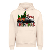 Sandshell merry christmas with black truck Urban Hoodie - Zillion Design Studio