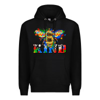 Black bee kind autism Premium Hoodie - Zillion Design Studio