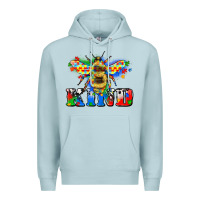 Blue Mist bee kind autism Premium Hoodie - Zillion Design Studio