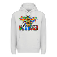 Dove Grey bee kind autism Premium Hoodie - Zillion Design Studio