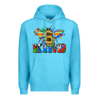 Ocean Blue bee kind autism Premium Hoodie - Zillion Design Studio