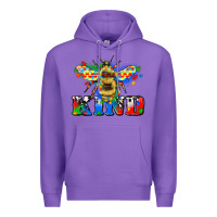 Purple bee kind autism Premium Hoodie - Zillion Design Studio
