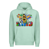 Seafoam bee kind autism Premium Hoodie - Zillion Design Studio