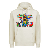 Oatmeal Heather bee kind autism Premium Hoodie - Zillion Design Studio