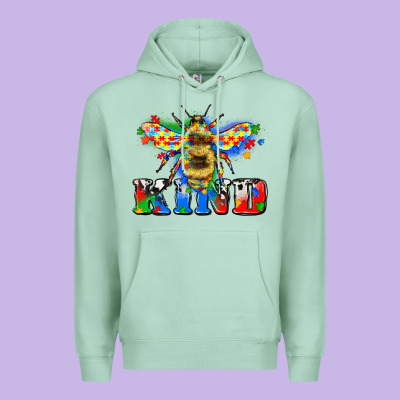 Bee Kind Autism Premium Hoodie Designed By Zillion Design Studio