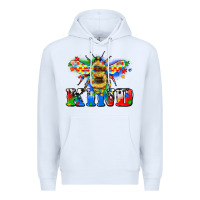 White bee kind autism Premium Hoodie - Zillion Design Studio