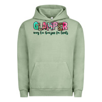 Pigment Oil Green glamper way too boujee for tents Urban Hoodie - RanaPortraitStore