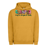 Pigment Peanut Butter glamper way too boujee for tents Urban Hoodie - RanaPortraitStore