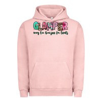 Pigment Salmon glamper way too boujee for tents Urban Hoodie - RanaPortraitStore