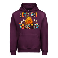 Mauve Wine let's get toasted Urban Hoodie - RanaPortraitStore