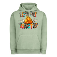 Pigment Oil Green let's get toasted Urban Hoodie - RanaPortraitStore
