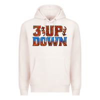 Pale Pink 3 up 3 down basketball Premium Hoodie - texasbilliewilder