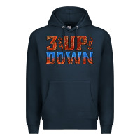 Navy 3 up 3 down basketball Premium Hoodie - texasbilliewilder