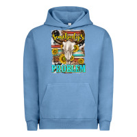 Pigment Pebble Blue somebodys problem Urban Hoodie - texasbilliewilder