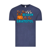 Vintage Denim Tis' the Season To Be Grateful Vintage Tee - Artiststas