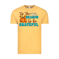 Vintage Mustard Tis' the Season To Be Grateful Vintage Tee - Artiststas