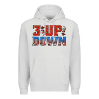 Dove Grey 3 up 3 down football Premium Hoodie - texasbilliewilder
