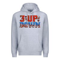 Heather Grey 3 up 3 down football Premium Hoodie - texasbilliewilder