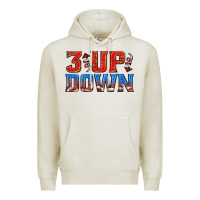 Oatmeal Heather 3 up 3 down football Premium Hoodie - texasbilliewilder