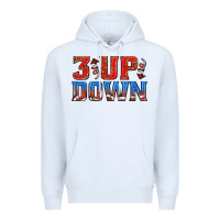 White 3 up 3 down football Premium Hoodie - texasbilliewilder
