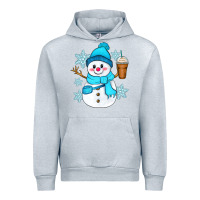 Heather Grey cute snowman Urban Hoodie - Zillion Design Studio