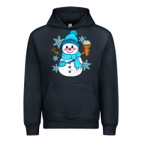 Navy cute snowman Urban Hoodie - Zillion Design Studio