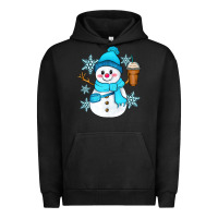 Pigment Black cute snowman Urban Hoodie - Zillion Design Studio