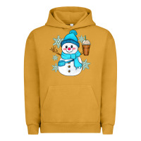 Pigment Peanut Butter cute snowman Urban Hoodie - Zillion Design Studio