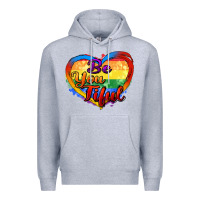 Heather Grey be you tiful Premium Hoodie - Zillion Design Studio