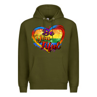 Army Green be you tiful Premium Hoodie - Zillion Design Studio