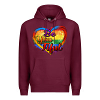 Burgundy be you tiful Premium Hoodie - Zillion Design Studio