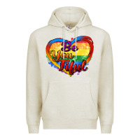 Oatmeal Heather be you tiful Premium Hoodie - Zillion Design Studio