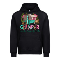 Black glamper way too boujee for tents 2 Urban Hoodie - RanaPortraitStore