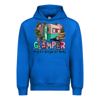 Cobalt glamper way too boujee for tents 2 Urban Hoodie - RanaPortraitStore