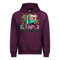 Mauve Wine glamper way too boujee for tents 2 Urban Hoodie - RanaPortraitStore
