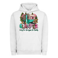 Pigment Lunar Rock glamper way too boujee for tents 2 Urban Hoodie - RanaPortraitStore
