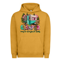 Pigment Peanut Butter glamper way too boujee for tents 2 Urban Hoodie - RanaPortraitStore
