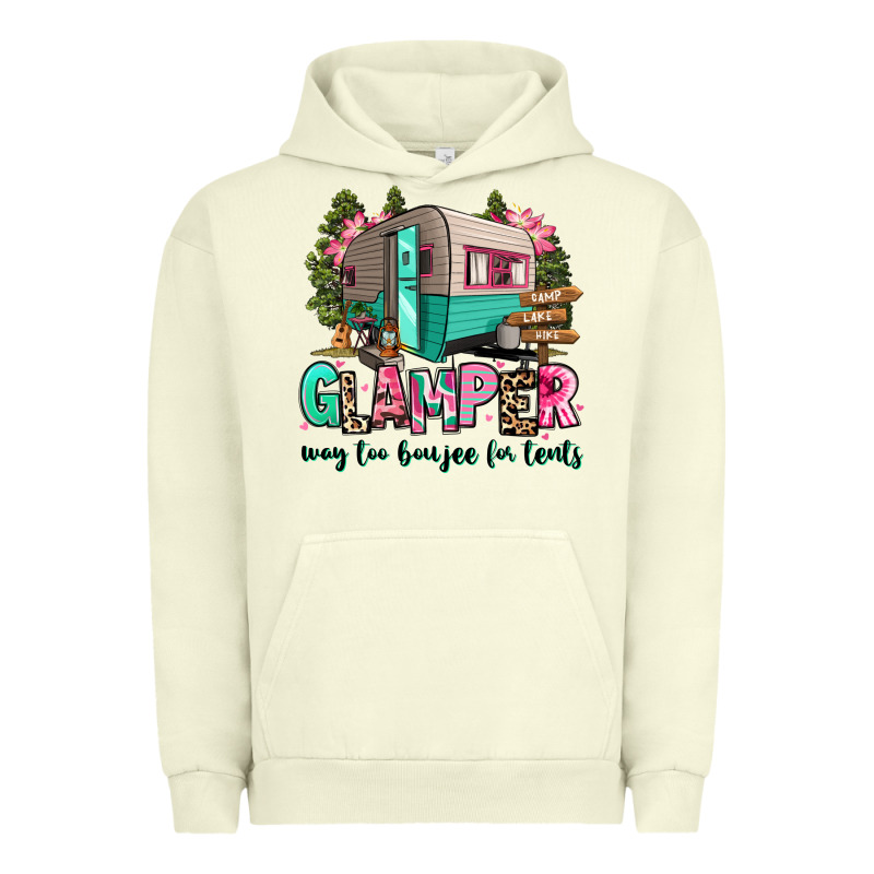 Glamper Way Too Boujee For Tents 2 Urban Hoodie by RanaPortraitStore | Teevron