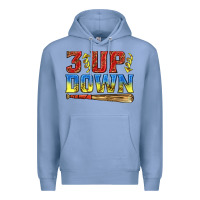 Colony Blue 3 up 3 down softball Premium Hoodie - texasbilliewilder