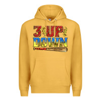 Mustard 3 up 3 down softball Premium Hoodie - texasbilliewilder
