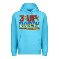 Ocean Blue 3 up 3 down softball Premium Hoodie - texasbilliewilder