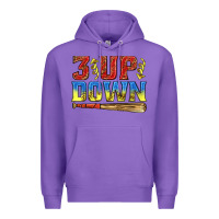 Purple 3 up 3 down softball Premium Hoodie - texasbilliewilder